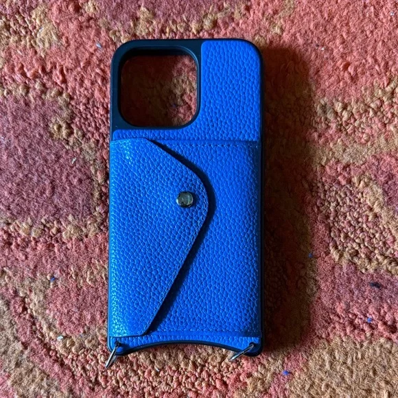 Bandolier 13 Pro Blue Leather Phone Case - Picture 1 of 1